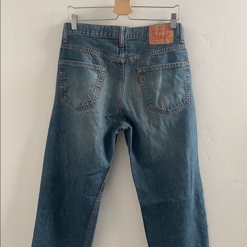 Levi's 550 high rise straight leg jeans